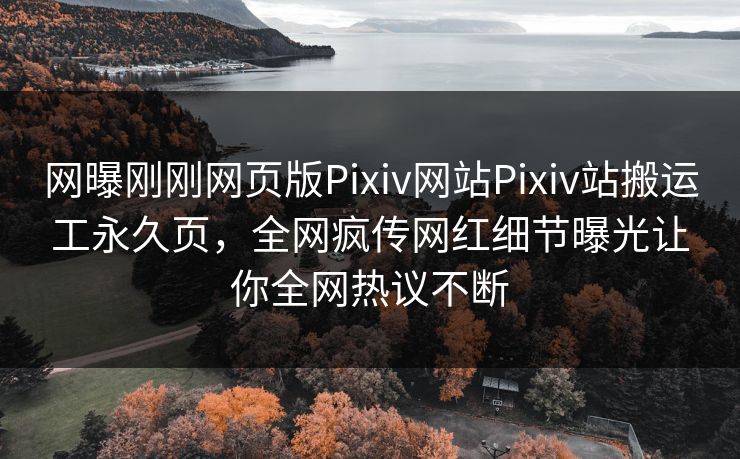 网曝刚刚网页版Pixiv网站Pixiv站搬运工永久页，全网疯传网红细节曝光让你全网热议不断